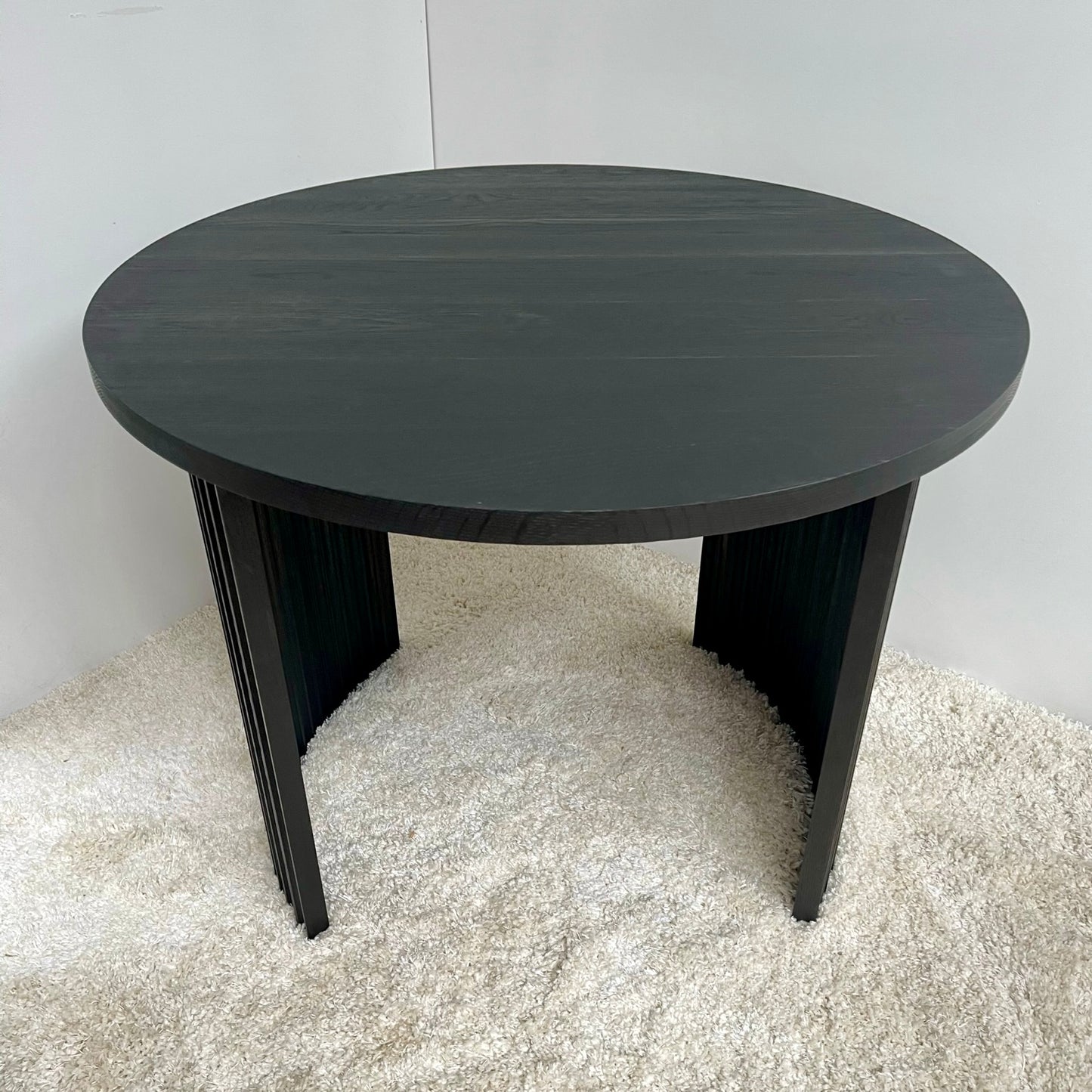 Round Chunky Ripple Brass Desk