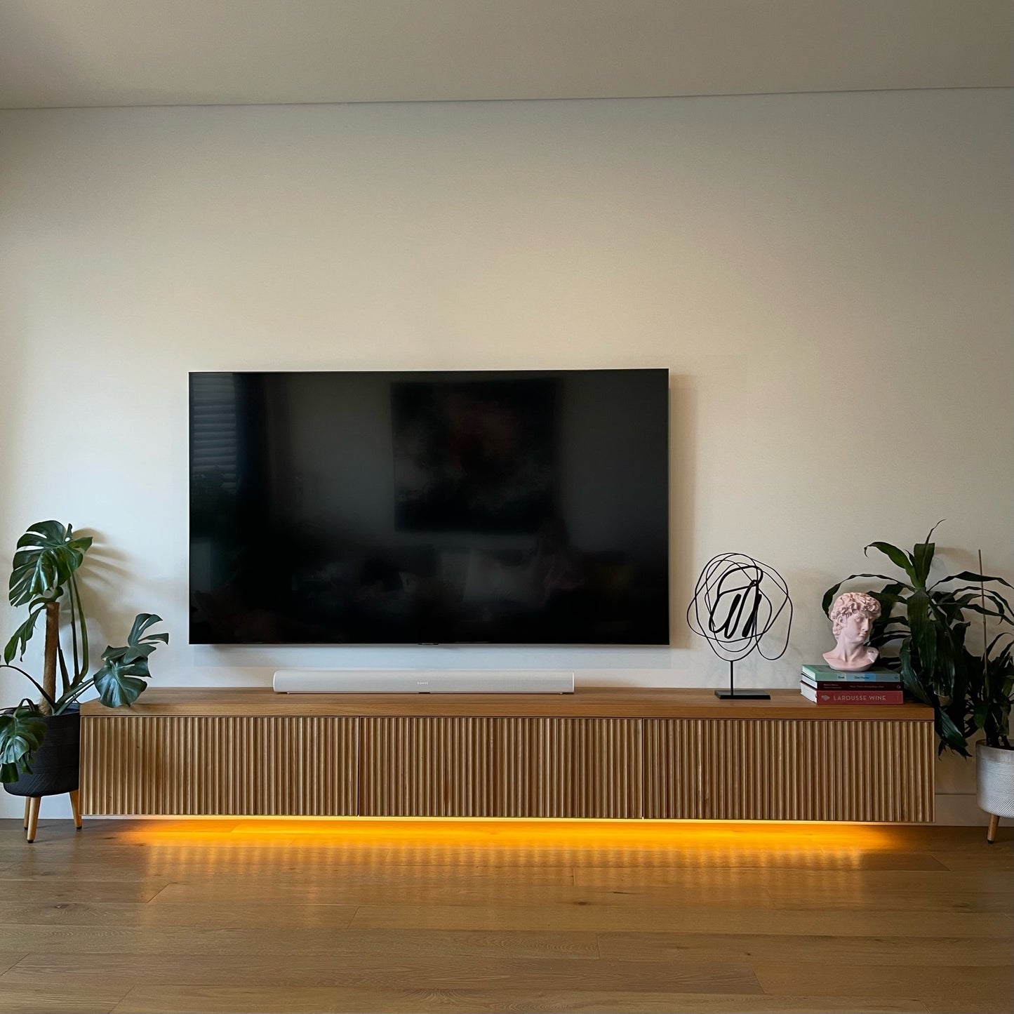 Ripple Entertainment Unit - Solid Wood