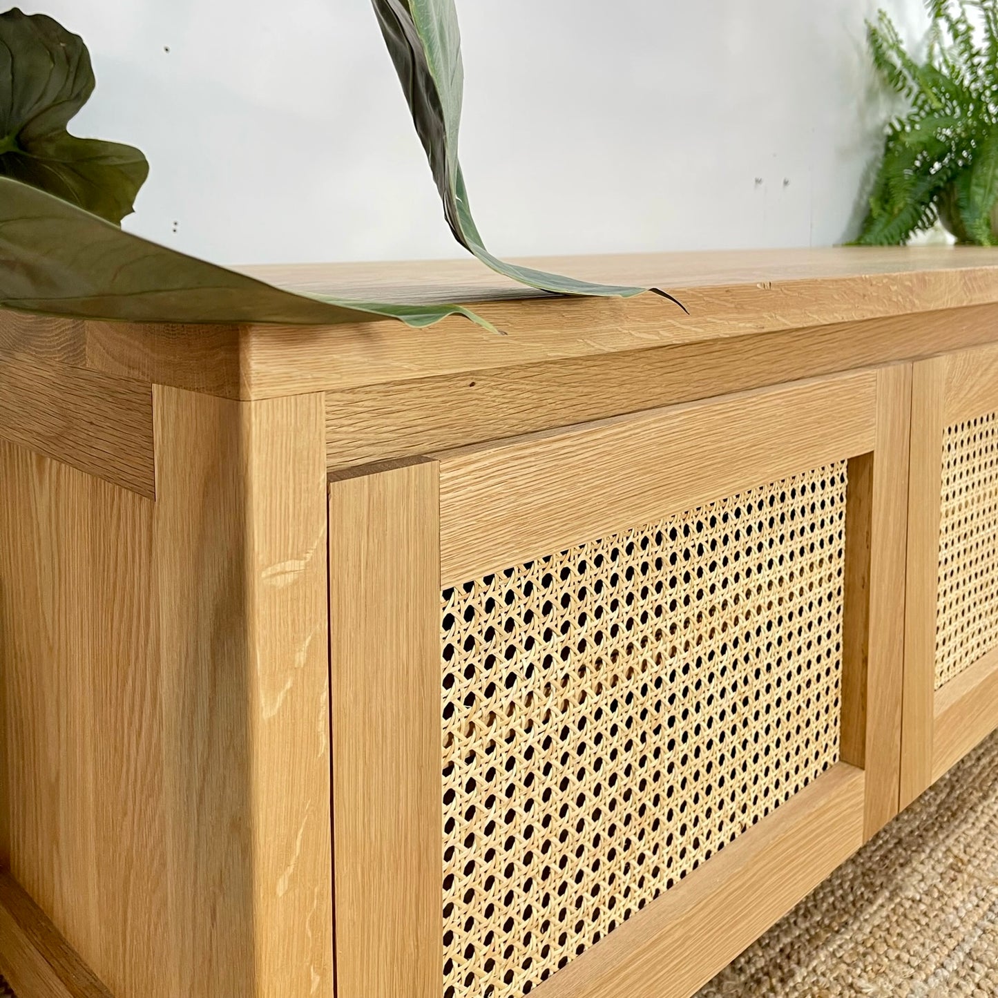Rattan Entertainment Unit - Free Standing