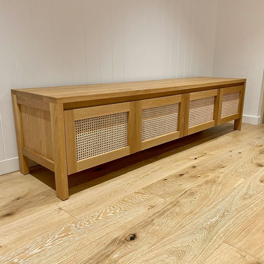Rattan Entertainment Unit - Free Standing