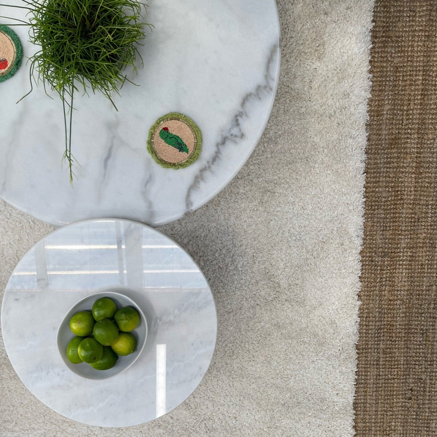 Ripple Nestled Marble Coffee Tables