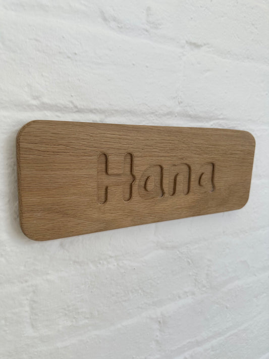 Wooden Name Plaques